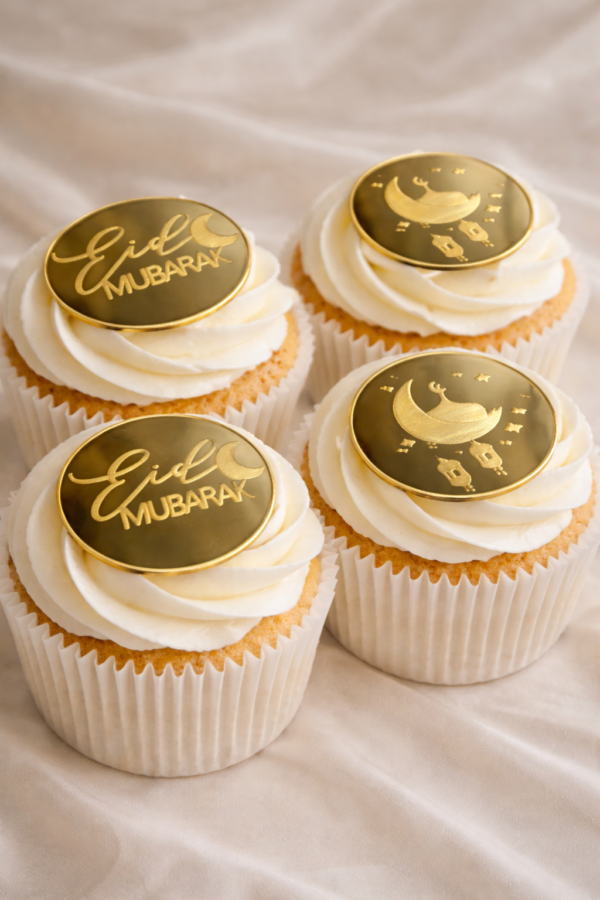Cupcake Topper Eid - Lot de 4