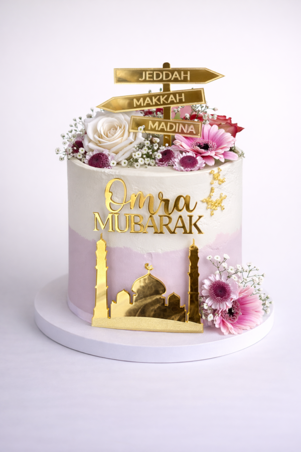 Cake Topper thème Omra/Hajj Mubarak