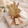 Bouquet en Bois Gravé pour Maman – Cadeau Personnalisé