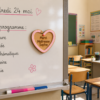 Magnet Cœur Personnalisé – Cadeau Remerciement Maîtresse