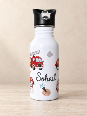 Gourde personnalisée enfant 500ml – 6 thèmes au choix