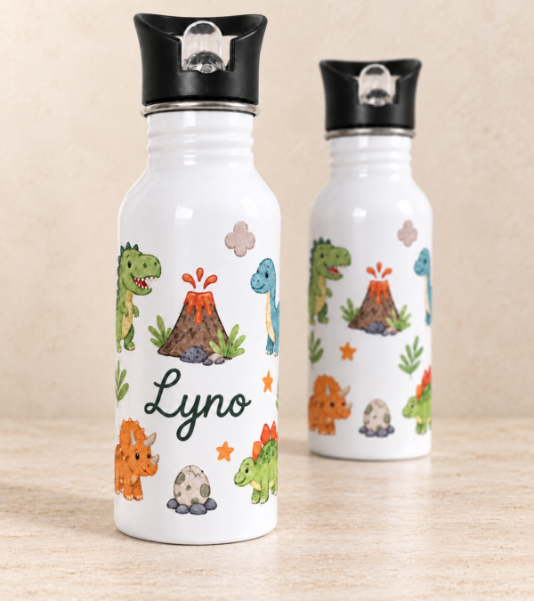 Gourde personnalisée enfant 500ml – 6 thèmes au choix